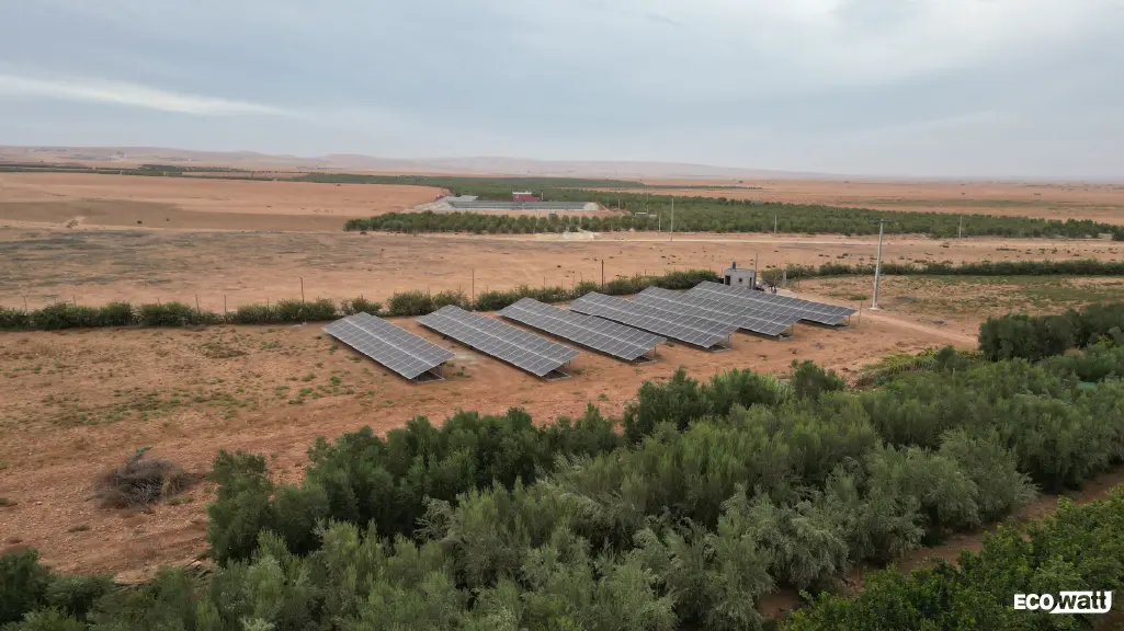 Installation solaire de 154,7 kWc pour une exploitation agricole à Marrakech